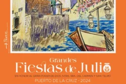 Grote julifeesten Puerto de la Cruz 2024 - affiche