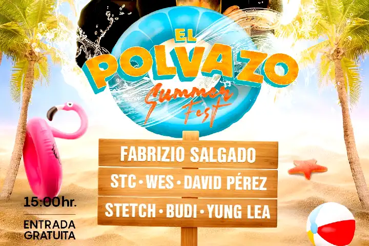 El Polvazo Summer Fest in Las Galletas - affiche