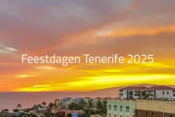 Feestdagen Tenerife 2025 - zonsondergang op Tenerife