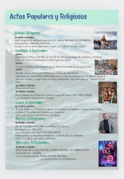 Fiestas Los Abrigos 1 - programma