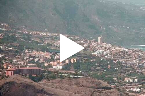 Webcam Santa Úrsula Tenerife met zicht op El Teide, La Orotava en Puerto de la Cruz